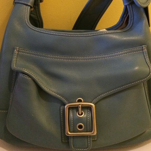 Blue Coach bag