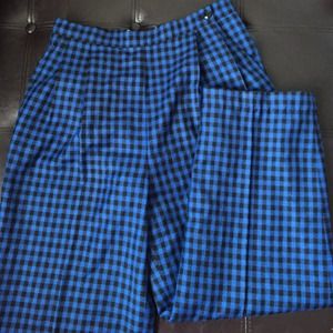 Plaid high waisted trousers🔥