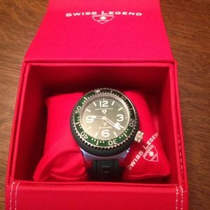 New in box! Swiss Legend green watch!