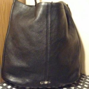 Coach black leather purse
