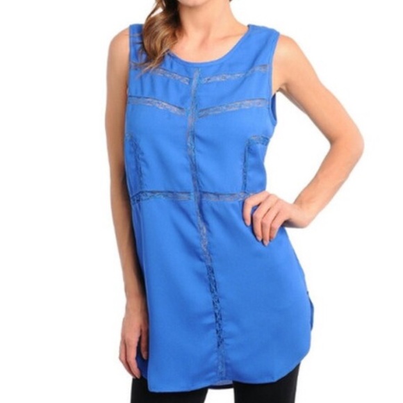 Blue Lacey tunic - Picture 2 of 2