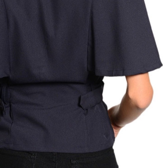 Navy cape top - Picture 3 of 3