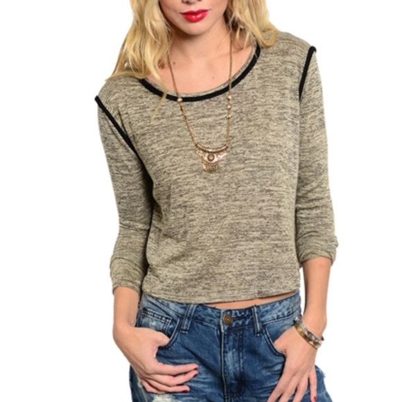 Tan sweater top - Picture 2 of 3