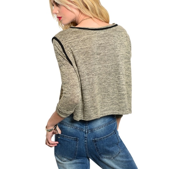 Tan sweater top - Picture 3 of 3