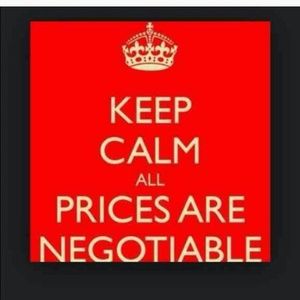 Prices are negotiable