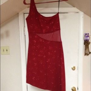 Sparkly red dress