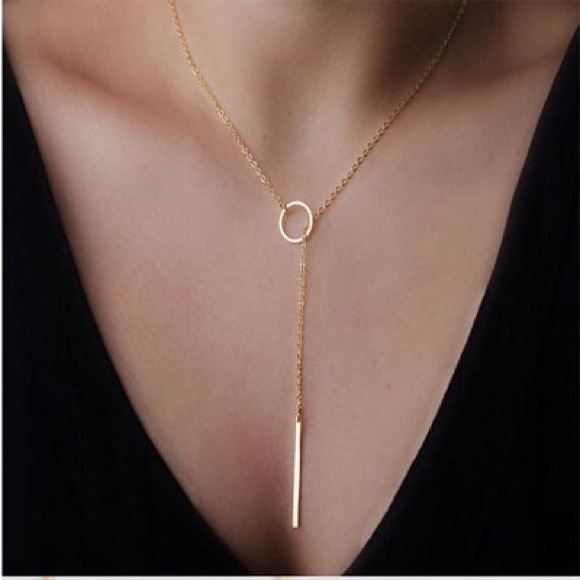 New gold tone necklace