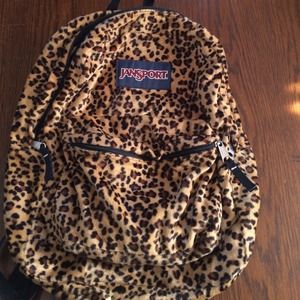 Jansport Leopard Backpack practically new