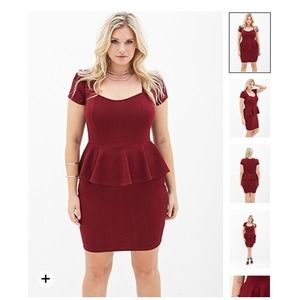 Matelasse peplum dress