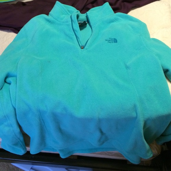 The North Face Sweaters - North face teal XL half zip pull over fleece