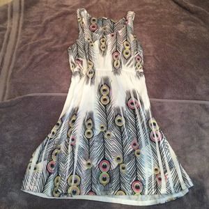 A cute summery peacock printed dress