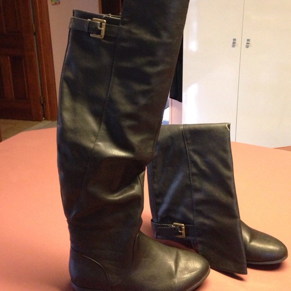 Black over the knee boots