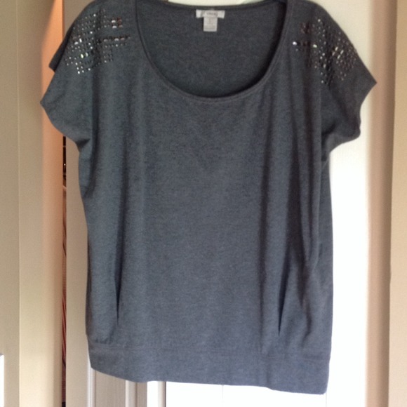 Reduced! Heather studded top