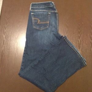 Favorite boyfriend stretch dark wash jeans