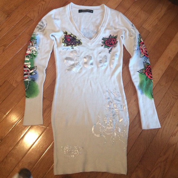 Ed hardy long sweater