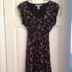 Black floral sundress