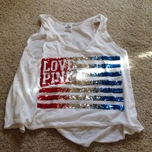 Sparkly PINK crop top