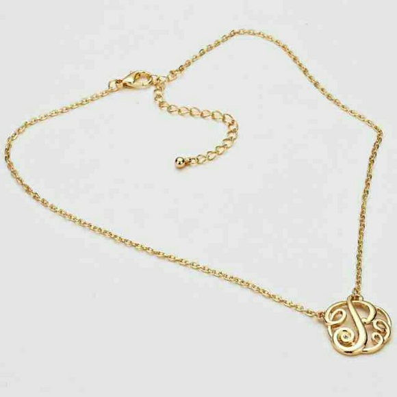 P Monogram Pendant Necklace - Picture 2 of 2