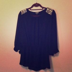 Open Back Beaded Top