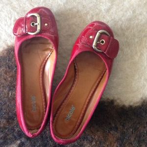 Red Nicole flats