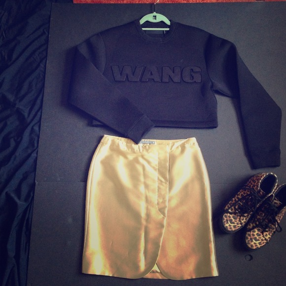 Alexander McQueen Golden skirt