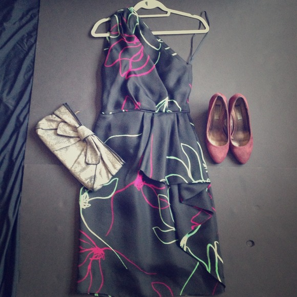 Barney's New York silk printed dress