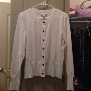 Banana republic white cardigan