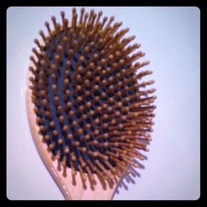Wood Bristle Anti Static Cushion Paddle Brush.