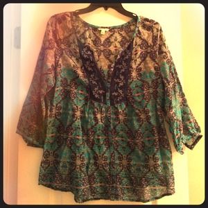 New 3/4 sleeve button down shirt