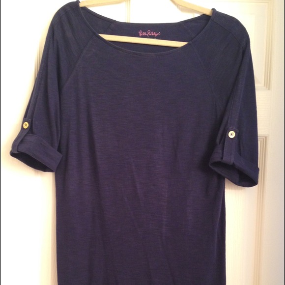 Navy blue Lilly Pulitzer cotton dress