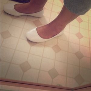 White slip ons