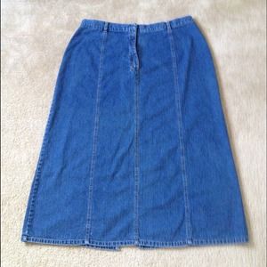Long Jean Skirt