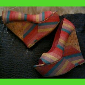 6 inch multi color wedges