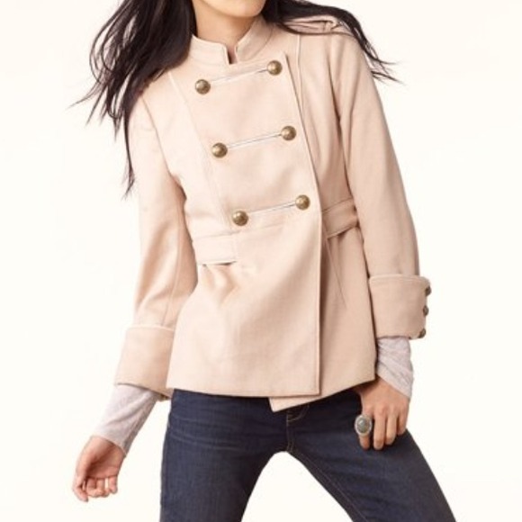 Juicy Couture felted wool military coat