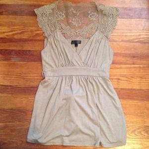 Beautiful tan lace shirt