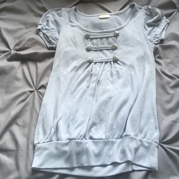 Light grey military inspired tunic