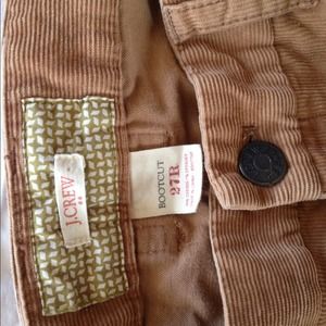 *** SOLD *** JCREW bootcut cords 27 R