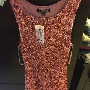 Pink sequin dress
