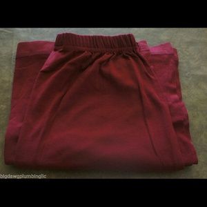 AG SPORT BURGUNDY SKIRT LONG LARGE NEW W/O TAGS