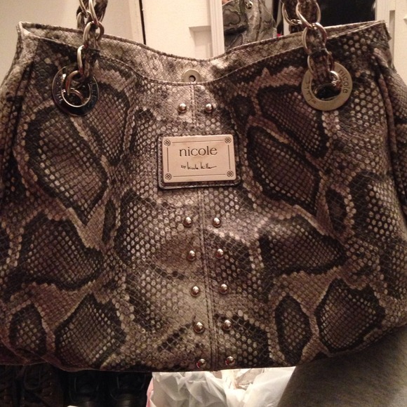 Nicole Miller Snake Skin Handbag