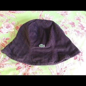 Funky & Fun Lacoste Plum Corduroy Bucket Hat