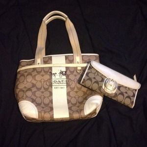 Authentic Coach purse and wallet