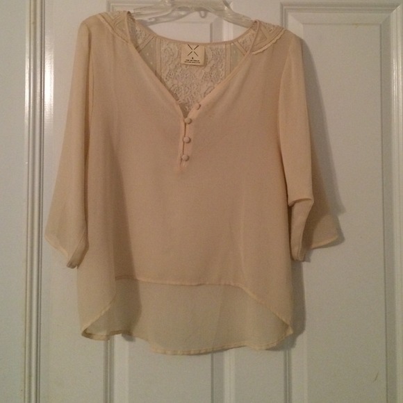 Sheer and lace top