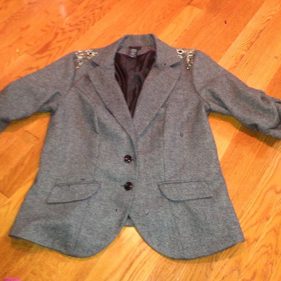 Torrid Blazer with sequin and Jewel detail