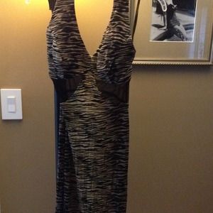 Tiger stripe maxi dress