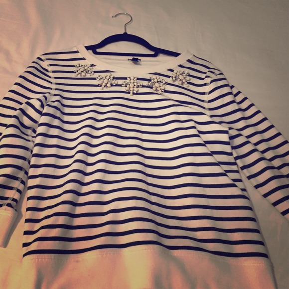 Fall 2014. Nautical with jewel neckline. Size S