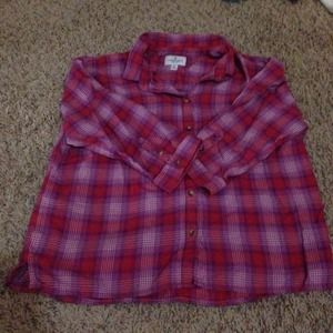 Plaid Boxy Top