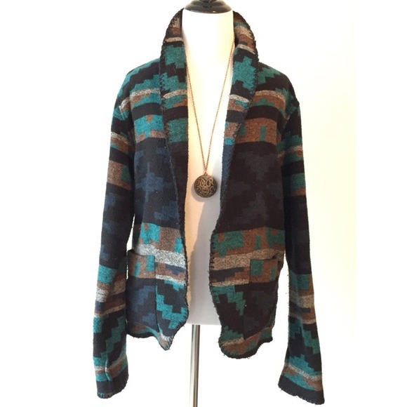 Forever 21 southwestern tribal cardigan jacket