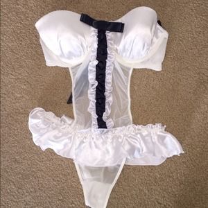 White tuxedo lingerie
