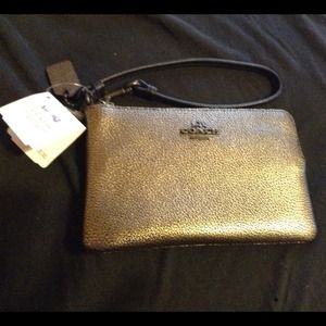 Gold Coach Wristlet
